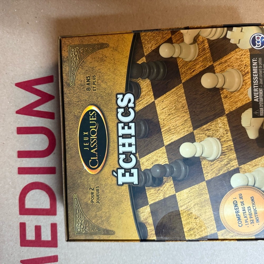 Chess Set - Black and Cream